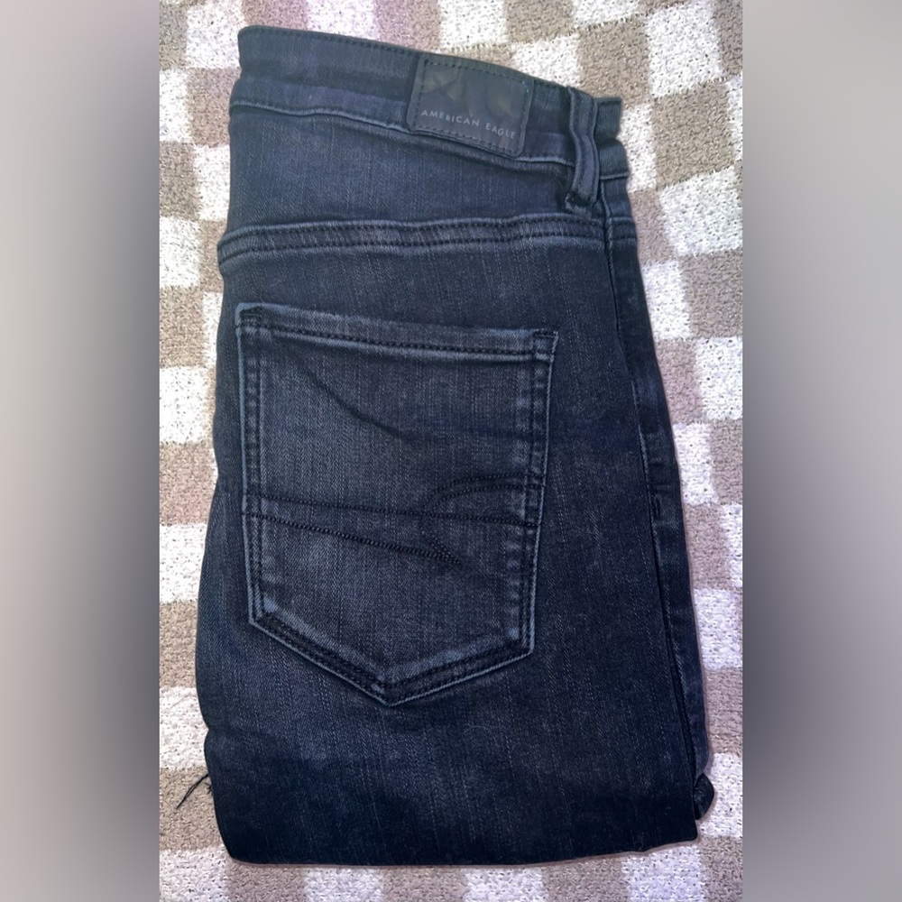 American Eagle Outfitters Dark Wash Ripped Jeans